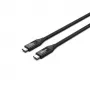 USB4 Gen 2x2 USB C kabelis Unitek C14100BK-0.8M — 0,8 m, USB-C uz USB-C, 40 Gbit/s, melns