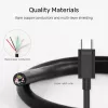 UNITEK USB kabelis C14103BK-1,5M USB 3.2 Gen 1 USB A USB C melns 1,5 m