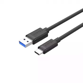 UNITEK USB kabelis C14103BK-1,5M USB 3.2 Gen 1 USB A USB C melns 1,5 m