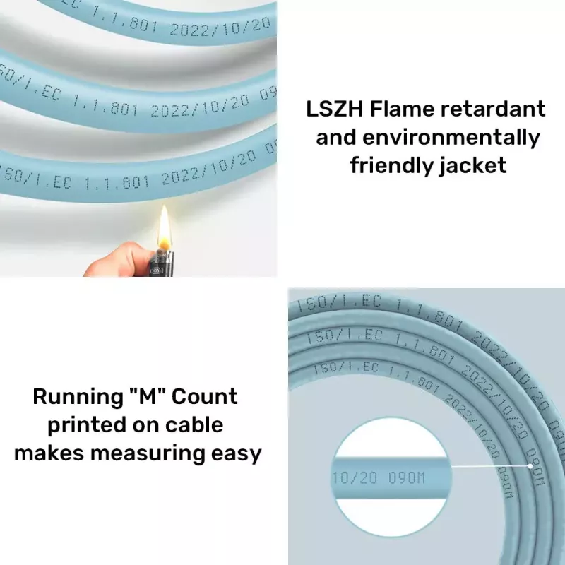 Tīkla kabelis UNITEK C18122BL RJ45 Cat7 305 m zils