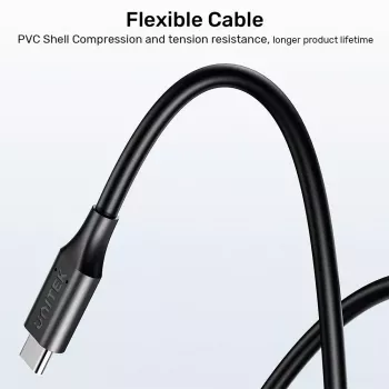 Strāvas kabelis UNITEK C14115BK-1.8M USB C DC 1.8m 20V 3.25A