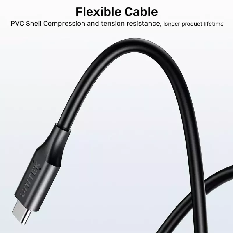 Strāvas kabelis UNITEK C14115BK-1.8M USB C DC 1.8m 20V 3.25A
