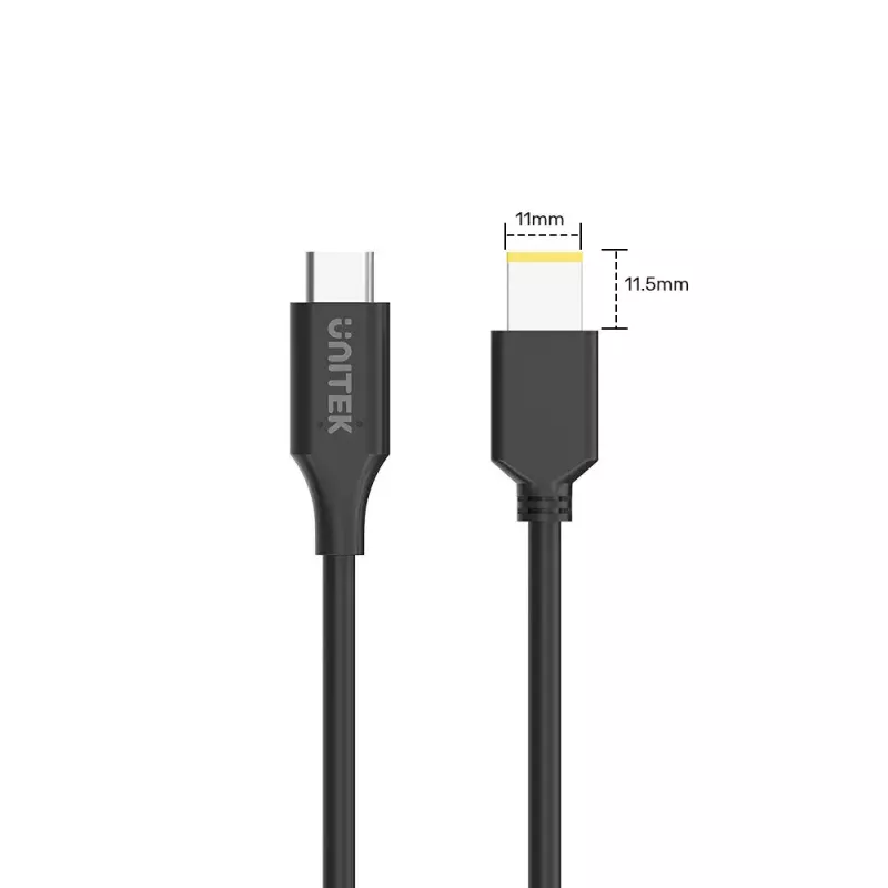 Strāvas kabelis UNITEK C14115BK-1.8M USB C DC 1.8m 20V 3.25A