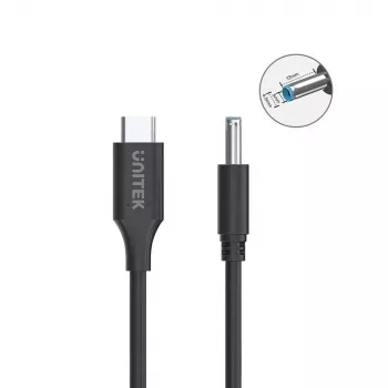 Strāvas kabelis UNITEK C14117BK-1.8M USB C DC 1,8 m 20 V 3,25 A