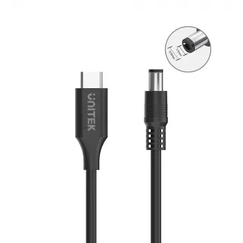 Strāvas kabelis UNITEK C14119BK-1.8M 1.8m USB C DC 20V 3.25A