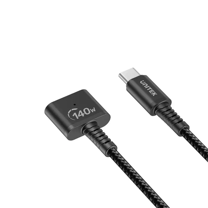 Strāvas kabelis UNITEK C14121BK-1M melns MagSafe 3 USB C 1m 28V 5A