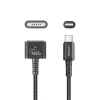 Strāvas kabelis UNITEK C14121BK-1M melns MagSafe 3 USB C 1m 28V 5A