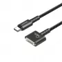 Strāvas kabelis UNITEK C14121BK-1M melns MagSafe 3 USB C 1m 28V 5A
