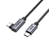 USB kabelis UNITEK C14123BK-1M 1m USB 2.0 melns pelēks