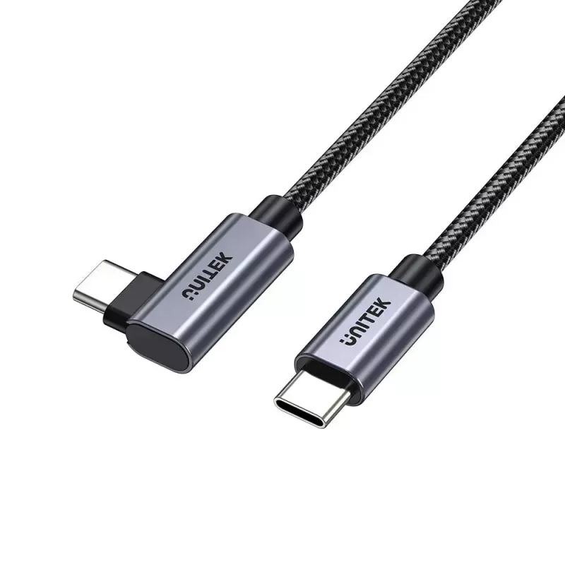 USB kabelis UNITEK C14123BK-1M 1m USB 2.0 melns pelēks