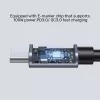USB kabelis UNITEK C14123BK-3M USB 2.0 USB C 3m Melns Pelēks