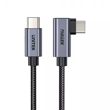 USB kabelis UNITEK C14123BK-3M USB 2.0 USB C 3m Melns Pelēks