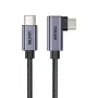 USB kabelis UNITEK C14123BK-3M USB 2.0 USB C 3m Melns Pelēks