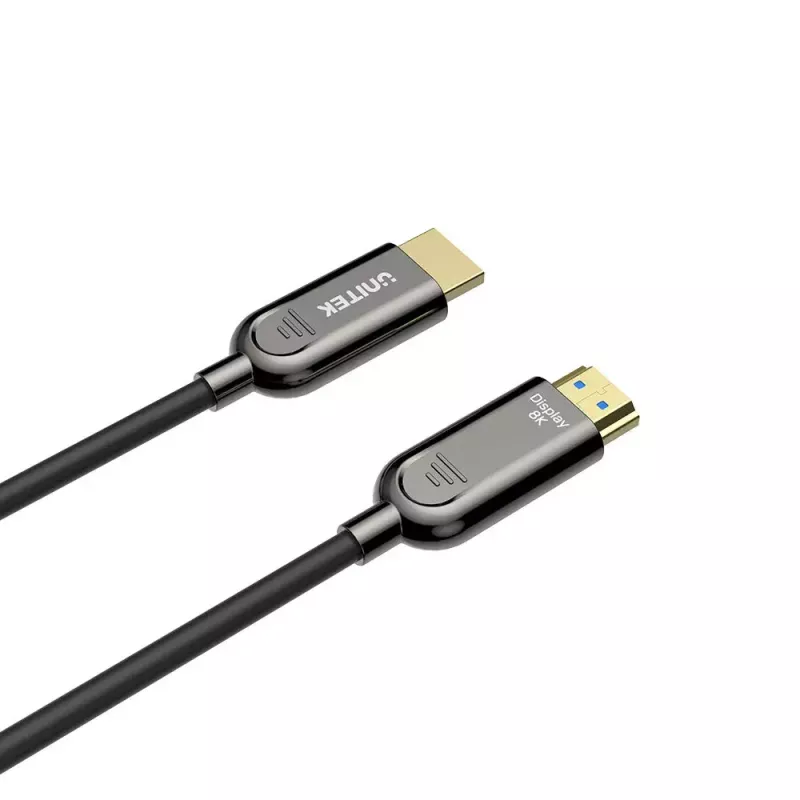 UNITEK C11085GY01-60M HDMI kabelis 60m 2.1 48 Gbit/s Melns