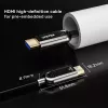 UNITEK C11085GY01-60M HDMI kabelis 60m 2.1 48 Gbit/s Melns
