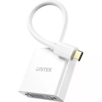 USB-C uz DVI adapteris Unitek V1429A01 — 1080p 60Hz video izvade