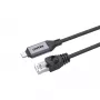 Tīkla kabelis UNITEK C18148AGY01-5M RJ45 Cat6 5m Melns