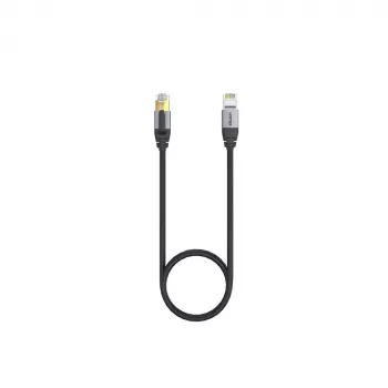 Tīkla kabelis UNITEK C18149AGY03-5M RJ-45 Cat8 5m Melns