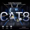 Tīkla kabelis UNITEK C18149AGY03-5M RJ-45 Cat8 5m Melns