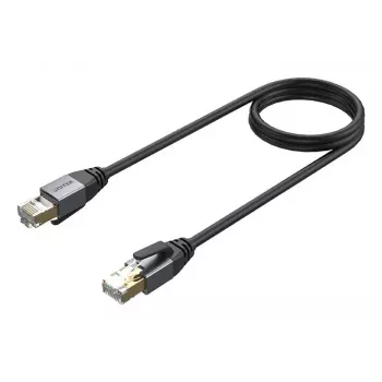 Tīkla kabelis UNITEK C18149AGY03-5M RJ-45 Cat8 5m Melns