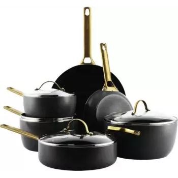Pannu komplekts GreenPan CC008481-001 — jaukts 6 gabalu komplekts, melns un zelts