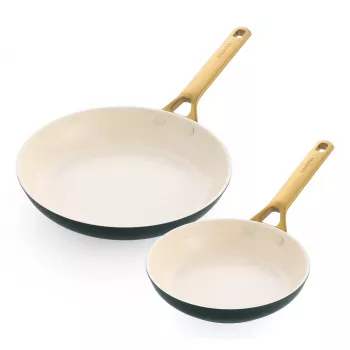 Pannu komplekts 2 gab. GreenPan Padova Reserve 20 cm un 26 cm - zaļš, nepiedegošs trauks