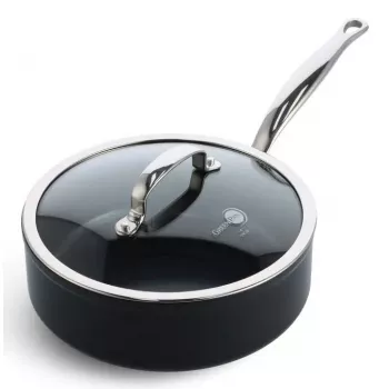 Universālā panna GreenPan Barcelona Pro apaļa 240 mm, melna, 1,77 kg, bez PFAS