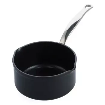 Saute panna GreenPan Barcelona Pro apaļa 160 mm, 140 mm dziļums, melna, bez PFAS