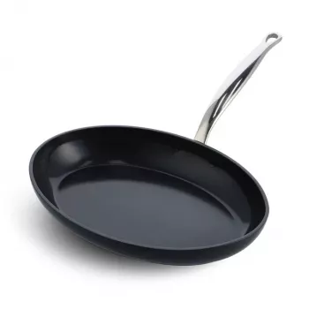 Universāla panna GreenPan Barcelona Pro apaļa, diametrs 330 mm, bez PFAS, melna