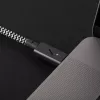 Native Union Belt Cable Pro USB-C uz USB-C kabelis, 2,4 m, LED displejs, Rose