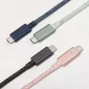 Native Union Belt Cable Pro USB-C uz USB-C kabelis, 2,4 m, LED displejs, Rose