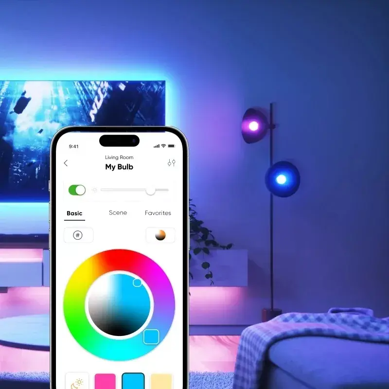 Viedā LED spuldze Nanoleaf Essentials A60 B22 Matter 9W 806 lm RGBCW 2700–6500K