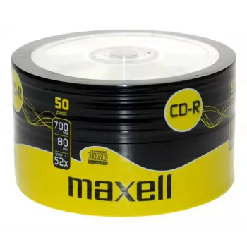Tukšs CD-R MAXELL 624036 — 700 MB, 52x, Iepakojumā 50