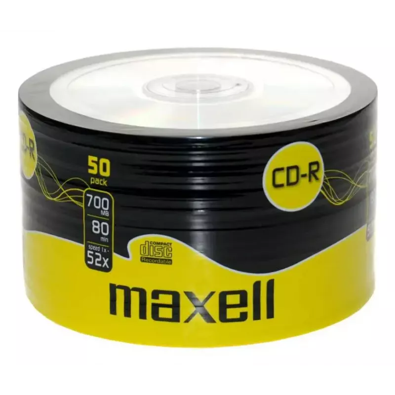 Tukšs CD-R MAXELL 624036 — 700 MB, 52x, Iepakojumā 50