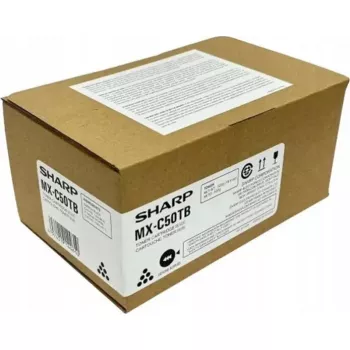 Sharp MXC50TB melnā tonera kasetne saderīgiem Sharp daudzfunkciju printeriem (modelis MX-C50TB)