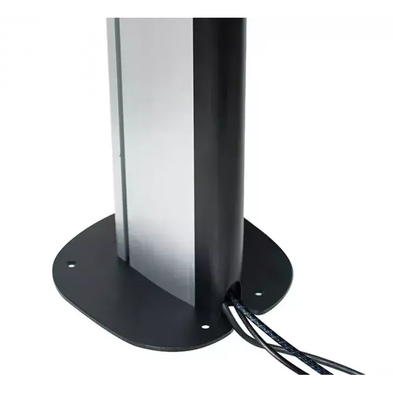 Pieskrūvējamā grīdas pamatne B-TECH SYSTEM X BT8380 montāžai uz grīdas, 240×240×6 mm, 200 kg, melna