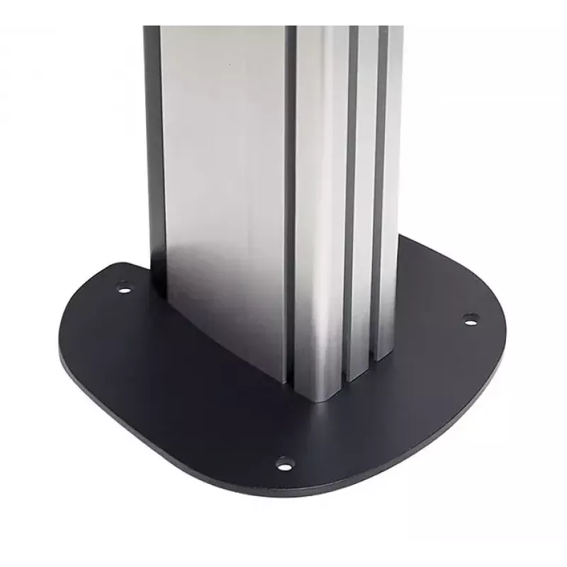 Pieskrūvējamā grīdas pamatne B-TECH SYSTEM X BT8380 montāžai uz grīdas, 240×240×6 mm, 200 kg, melna