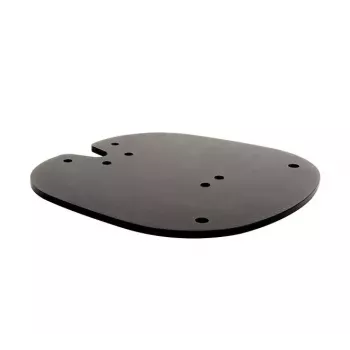 Pieskrūvējamā grīdas pamatne B-TECH SYSTEM X BT8380 montāžai uz grīdas, 240×240×6 mm, 200 kg, melna