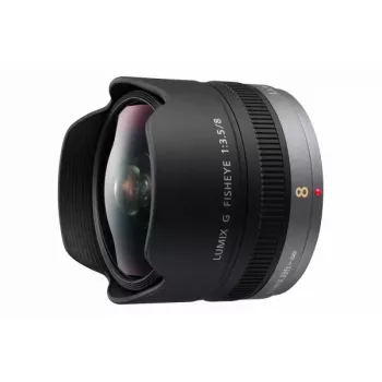 Camera Lens Panasonic H-F008E Melns