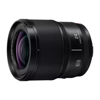 Platleņķa objektīvs Panasonic LUMIX S 24 mm F1.8 MILC/SLR Melns