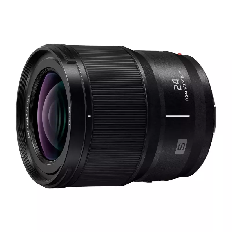 Platleņķa objektīvs Panasonic LUMIX S 24 mm F1.8 MILC/SLR Melns