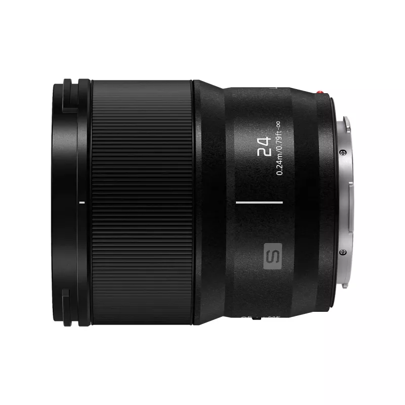 Platleņķa objektīvs Panasonic LUMIX S 24 mm F1.8 MILC/SLR Melns