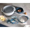 Joseph Joseph Nest Stackable zils un pelēks 4,5 l bļoda 1,65 l siets