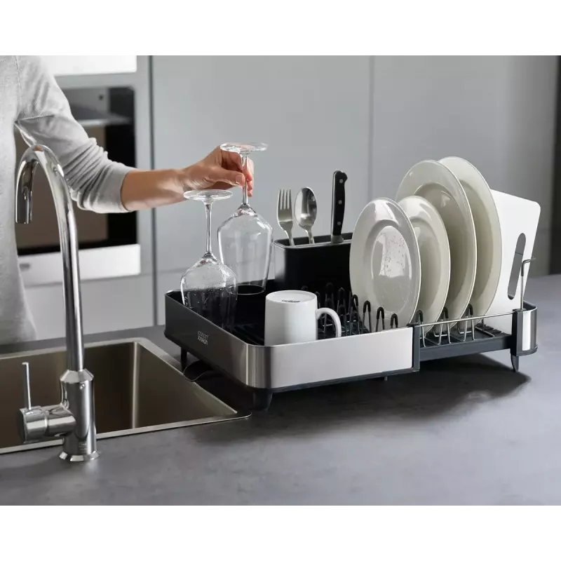 Trauku žāvētājs Joseph Joseph Extend Steel Expandable Melns Stainless Steel 527mm