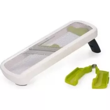 Joseph Joseph Multi-Grip Mandoline Plus mandolīna — regulējams griešanas biezums, balta