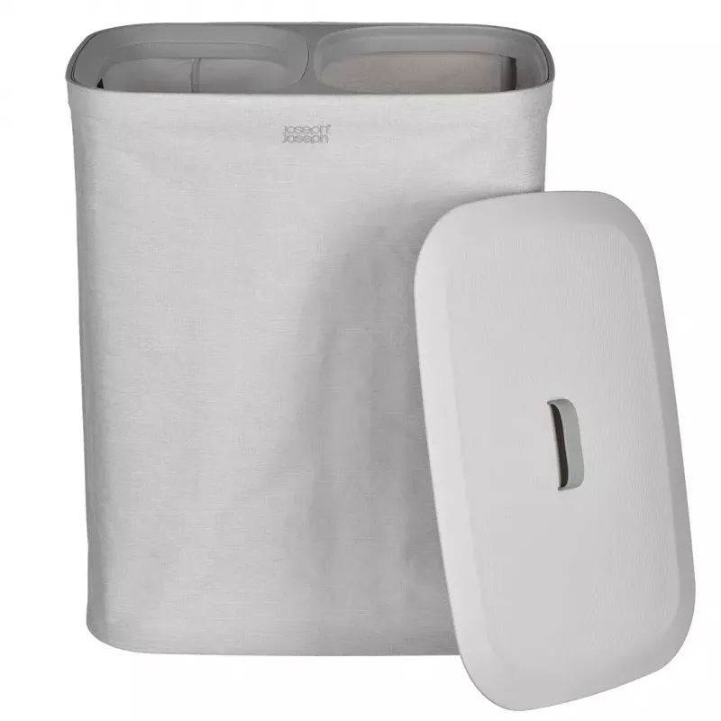 Veļas grozs Joseph Joseph Tota 60L Ecru – 60 litru ietilpība, ventilējams augsts veļas maiss