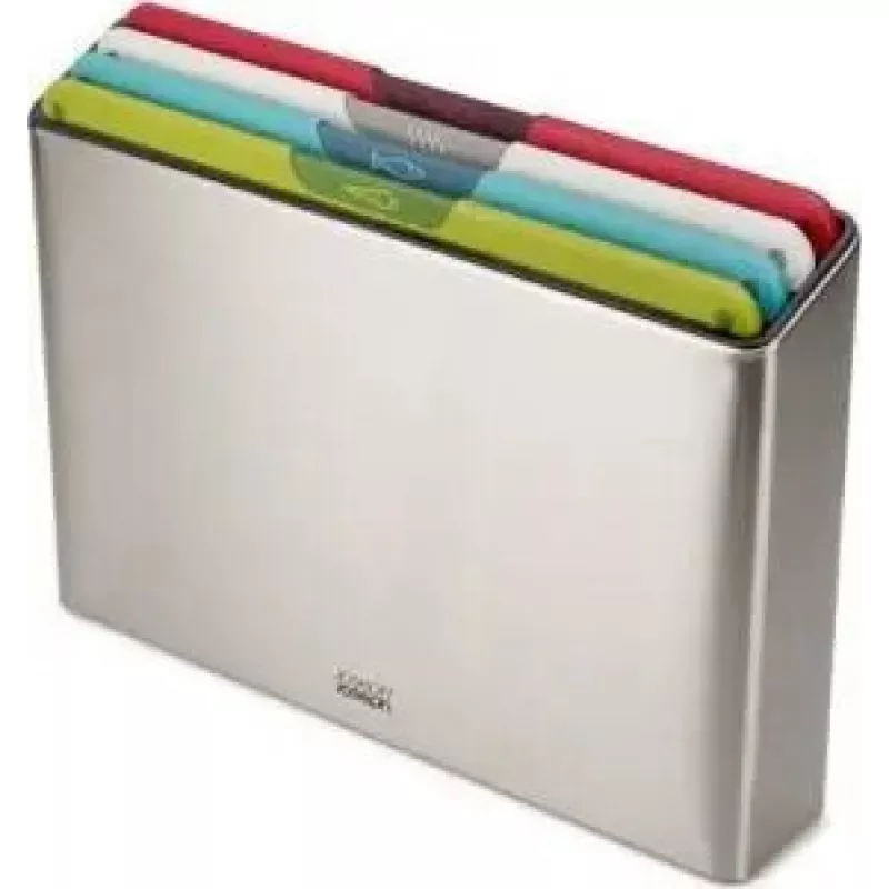 Griešanas dēlīšu komplekts Joseph Joseph Folio Icon Steel 4-gab. daudzkrāsu