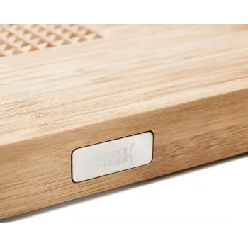 Griešanas dēlis Joseph Joseph Cut&Carve taisnstūra bambusa