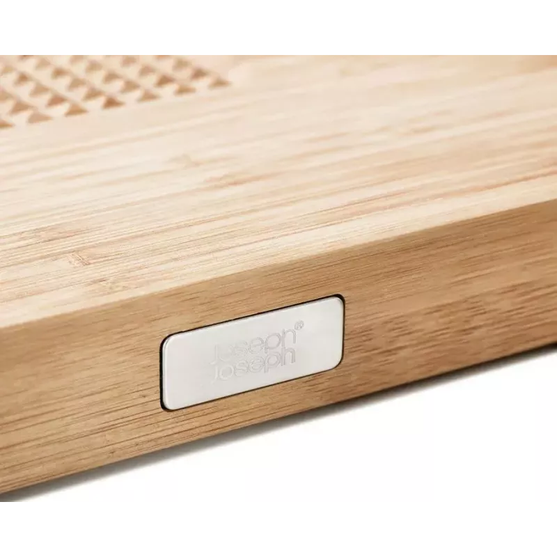 Griešanas dēlis Joseph Joseph Cut&Carve taisnstūra bambusa