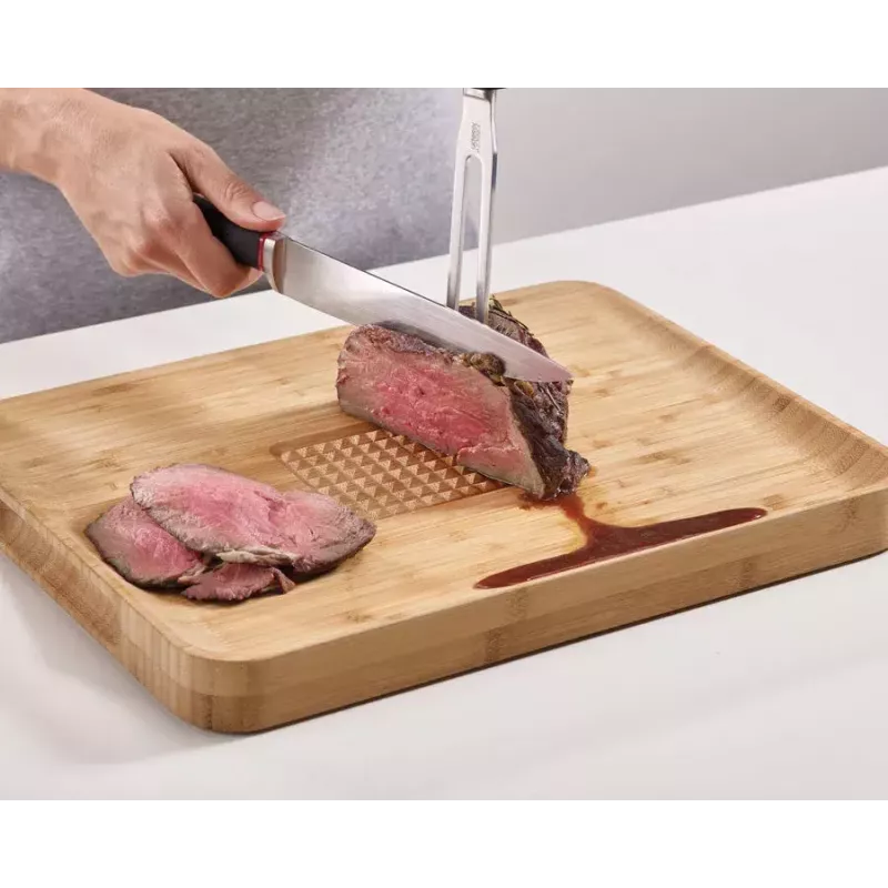 Griešanas dēlis Joseph Joseph Cut&Carve taisnstūra bambusa